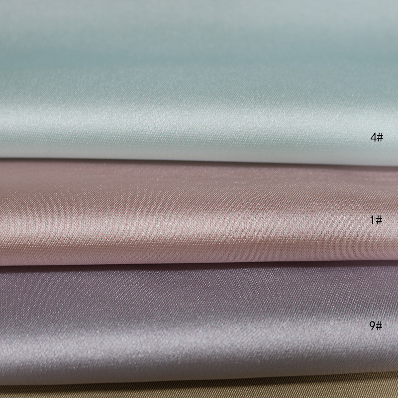 现货供应仿醋酸缎面色丁面料连衣裙礼服小衫时装布料裙子