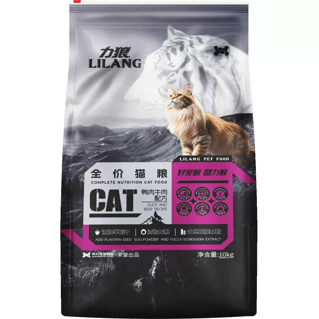10kg of Li Lang cat Food, duck meat, Salmon and Beef flavor, kitten food, adult cat food, pet cat main food, 20 jin, folded ears details Picture