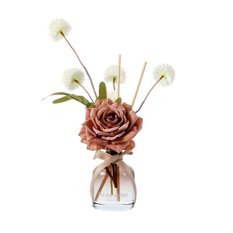Acrylic ecological bottle, floral art piece, home decoration, bamboo and cypress potted plant vase Item Picture