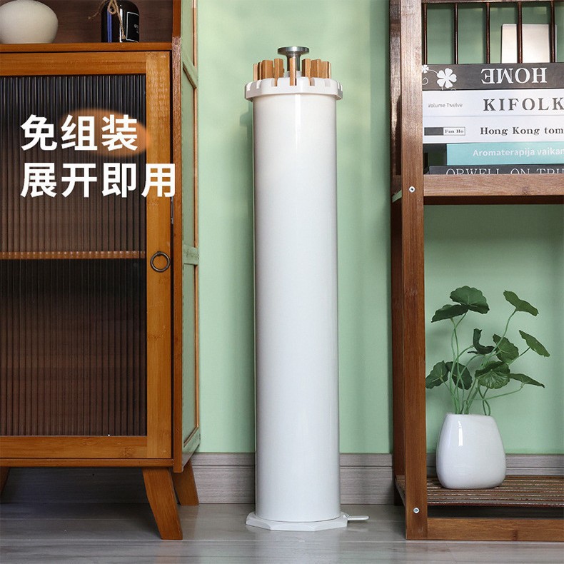 Floor-standing clothes drying rack, balcony indoor solid wood floor-standing pole folding drying rack, clothes drying rack, octopus clothes drying rack Specification image