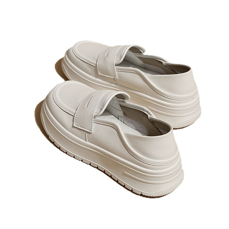 Comfortable, breathable, odor-resistant and anti-slip white sneakers 2025 new style, one-foot flat, comfortable single shoe, soft sole, nurse shoes for women Item Picture