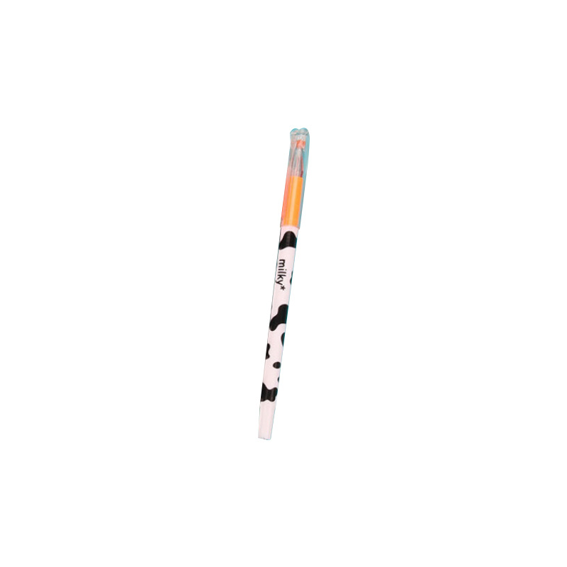 P-0738 Creative Stationery: Cute Cow Pattern Colored Gel Pen, 12-color Diamond Stone Gel Pen Item Picture