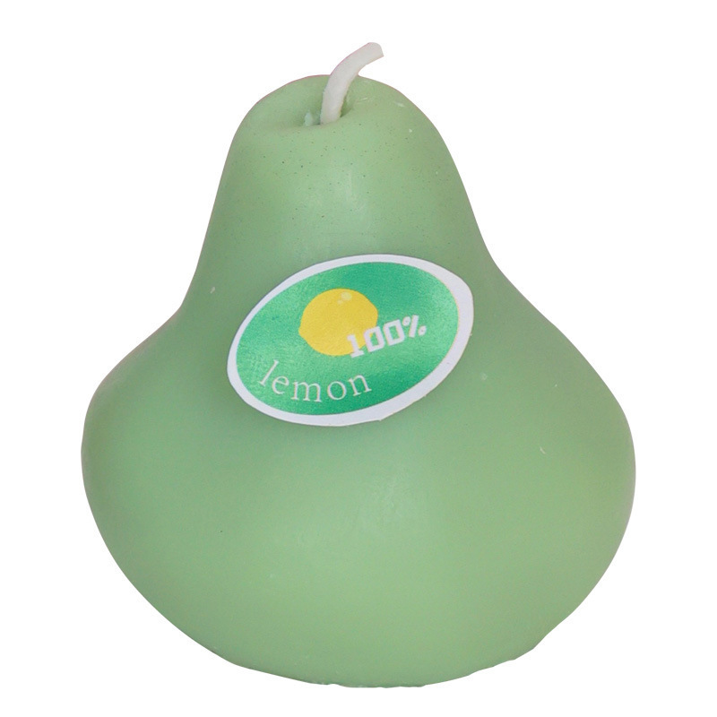 Mini fruit-scented candle shaped handcrafted display gift diffuser wedding decoration Glowing scent: lemon Item Picture