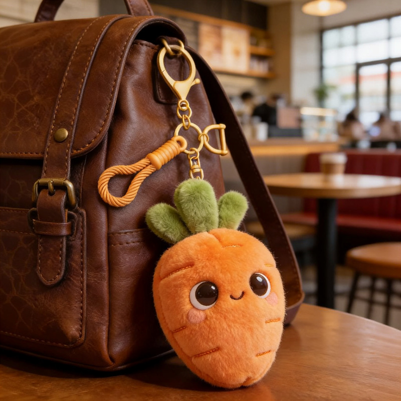 Creative stress-relieving plush pendants, bags, keychains, Huluo dolls, machine dolls, cute and funny doll series pendants Specification image