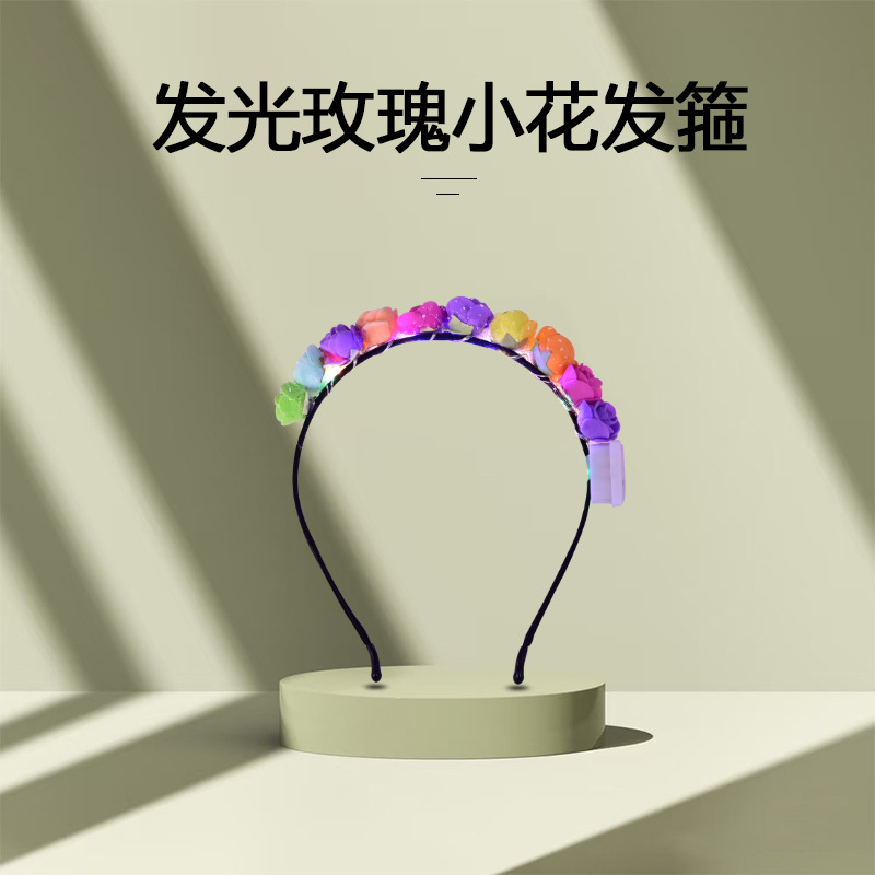 Flower wreath headband headwear Headwear Headband ground promotion wholesale scan code event May 1st Kindergarten Scenic Spot Headband Headwear Specification image
