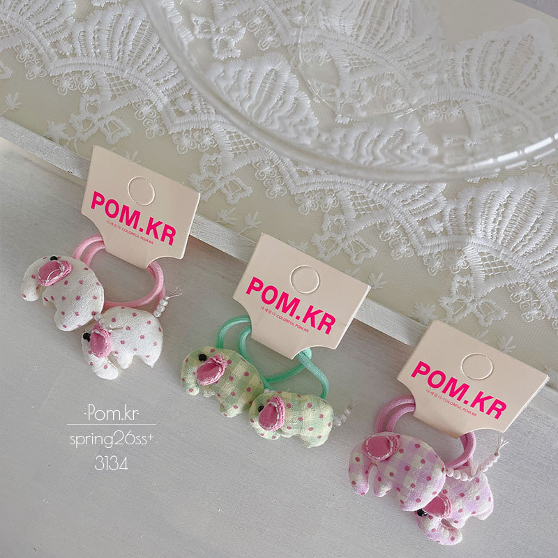Cute little elephant hair bands, large intestine hair bands, complete box, telephone line, rubber band hair accessories, girls' and children's accessories