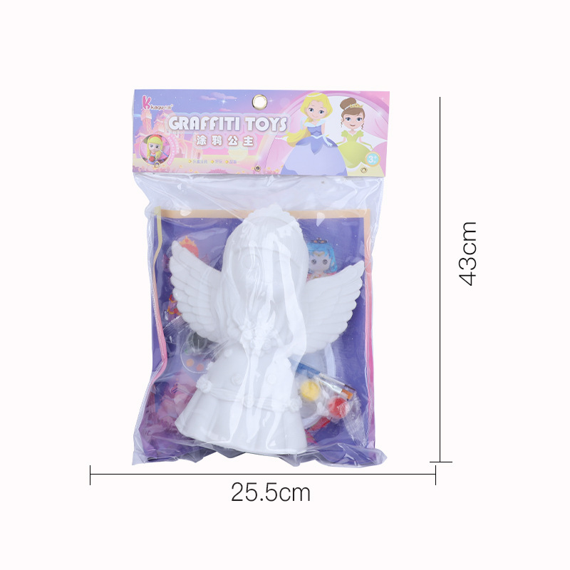 Cartoon creative coloring cards, children's DIY fairy tale princess doodle, handicraft cognition, hands-on DIY coloring toys Specification image