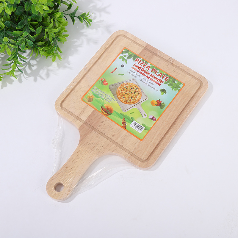 Cross-border cutting boards, rubber wood cutting boards, cutting boards, household kitchen cutting boards, fruit cutting rolling boards, pizza trays wholesale Application Scenario