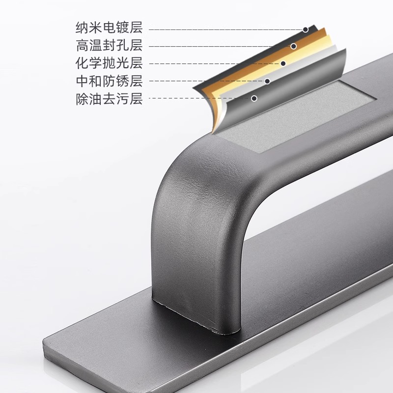 Perforation-free door handles, aluminum alloy small handles, wooden doors, Windows, sliding doors, glass sliding doors, self-adhesive drawers, cabinets details Picture