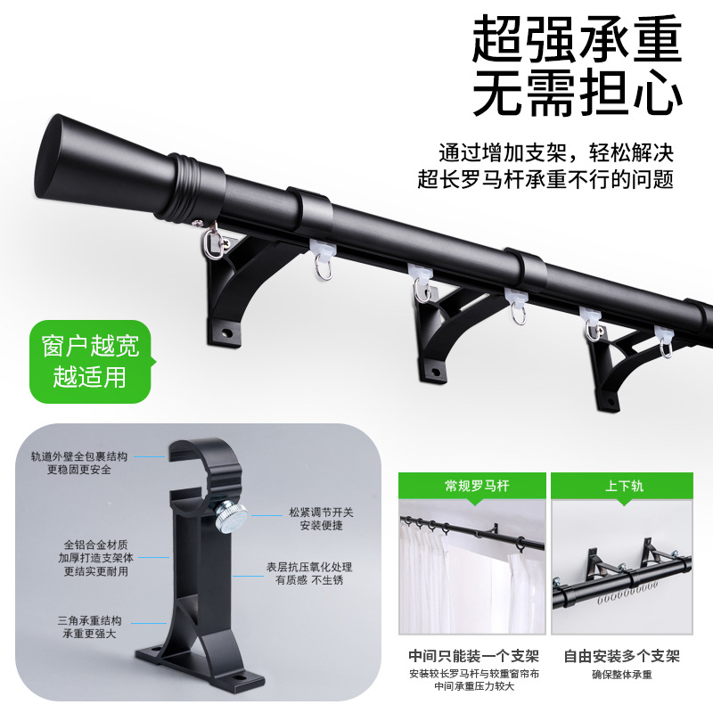 窗帘杆/门帘杆/窗帘轨道/窗帘杆罗马杆/窗帘杆轨道产品图