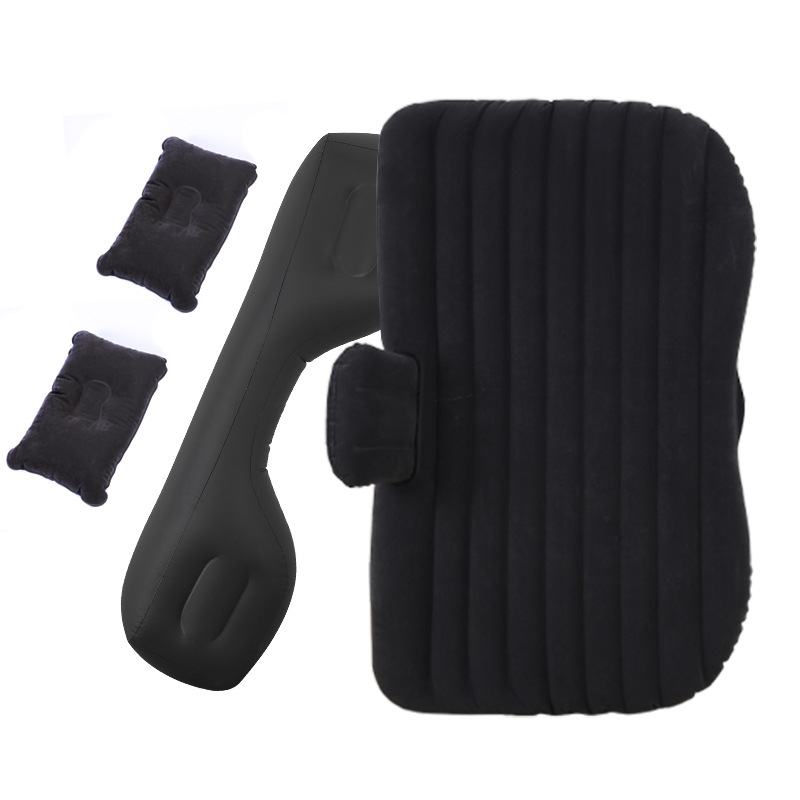 Interior products: Folding car inflatable bed, PVC flocked car inflatable mattress, SUV in-car travel inflatable bed Item Picture