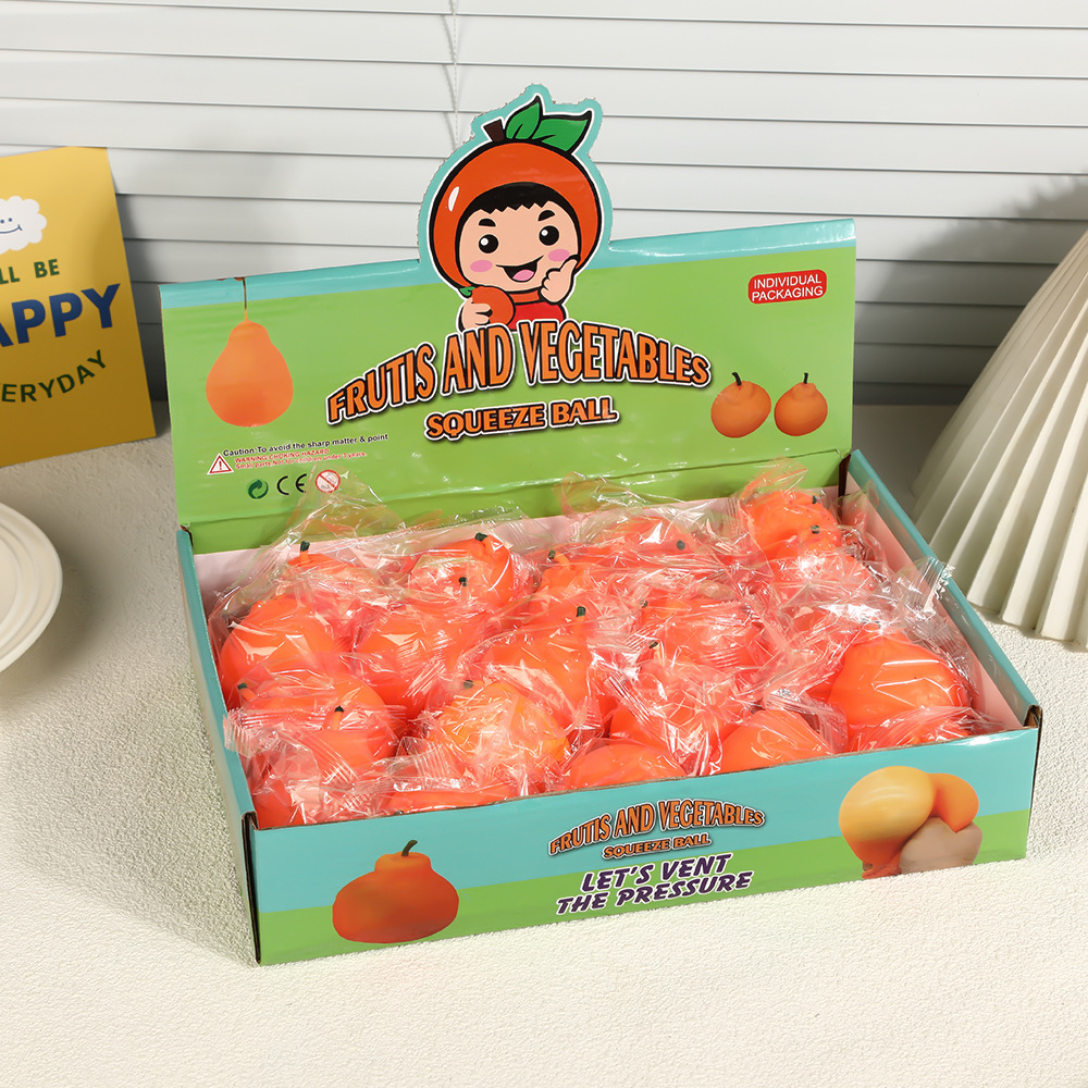 仿真水果橘子捏捏乐慢回弹儿童趣味解压丑橘食玩夜市摆摊减压玩具