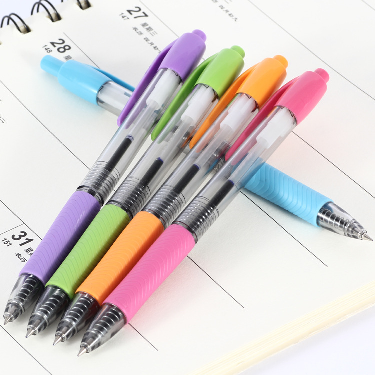 0.5MM deflector rod ballpoint pen press plastic ballpoint pen wholesale 5671 Ballpoint pen wholesale 60 pieces per box Specification drawing