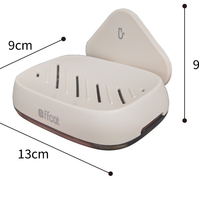 Double-layer draining soap box, wall-mounted soap box without punching holes, household bathroom, bathroom draining wall-mounted soap box Specification image