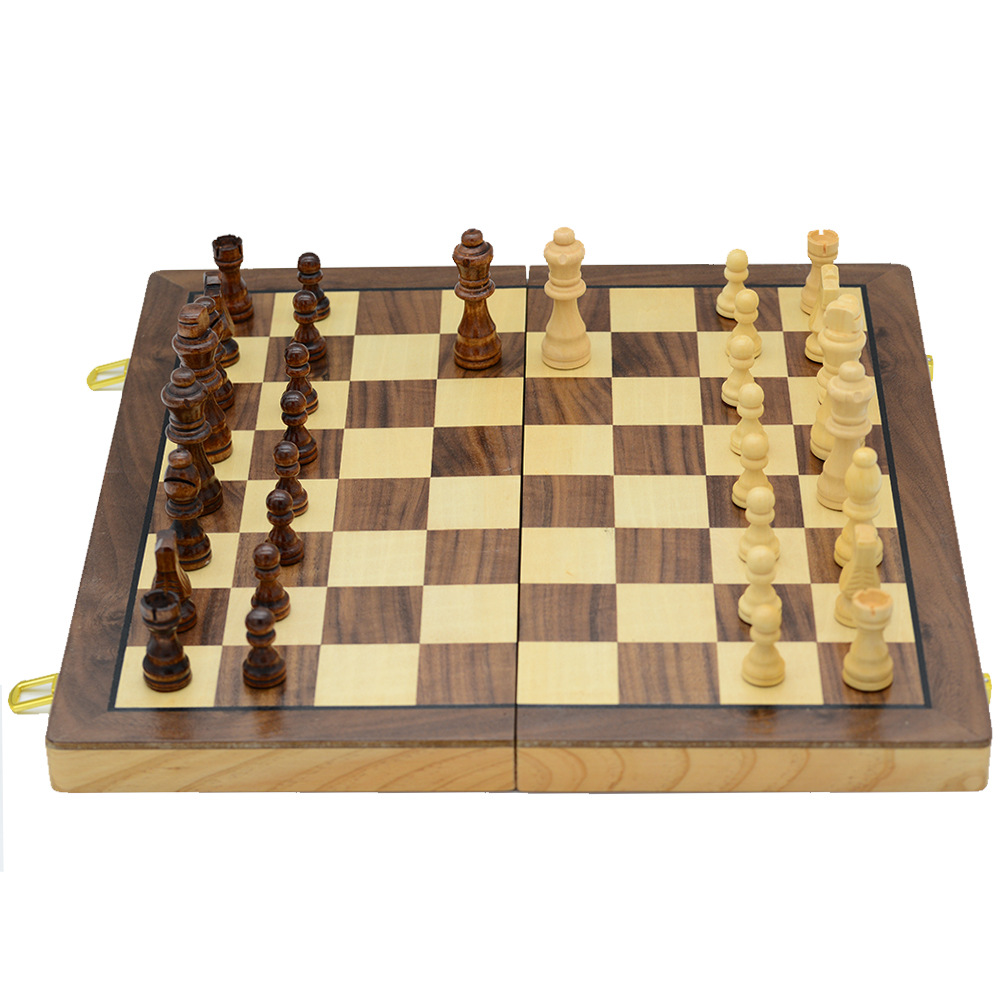 New type of chess and card entertainment, made of wood, magnetic, foldable and 39CM, with double rear, directly sent by the manufacturer for cross-border exclusive supply Application Scenario