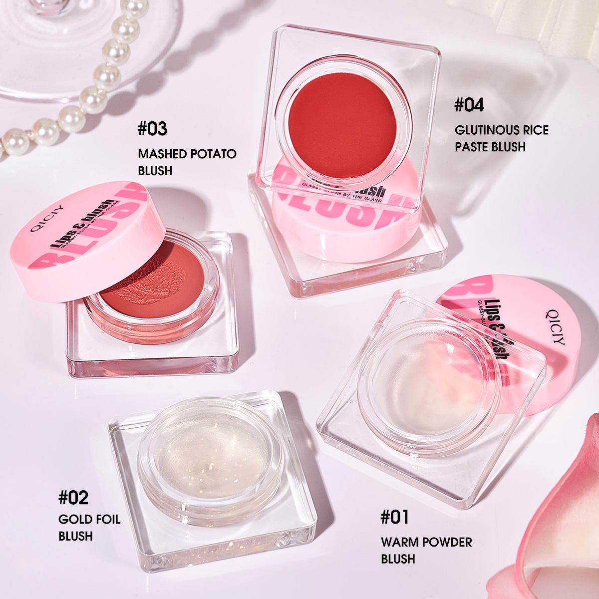 【 Exclusive for Foreign Trade 】 Lip blush, facial contouring, matte finish, easy to apply, blush, nude makeup, natural blending blush palette Specification image