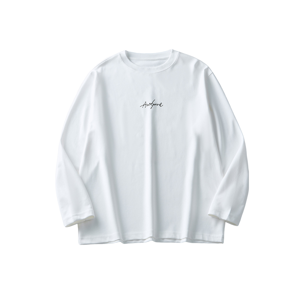 APO Men's Wear: 2024 Autumn New printed long-sleeved T-shirt, a trendy men's wear brand with a loose round neck and comfortable base layer Item Picture