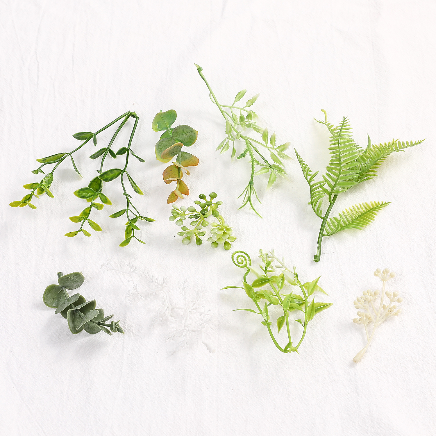 仿真绿植植物水草尤加利仿真壁挂装人造花植物diy配件