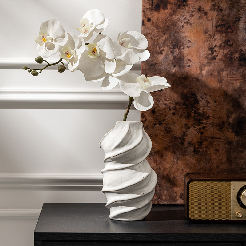2025北欧风陶瓷花瓶家居仿真花干花水培花器餐厅装饰桌面摆件跨境热销