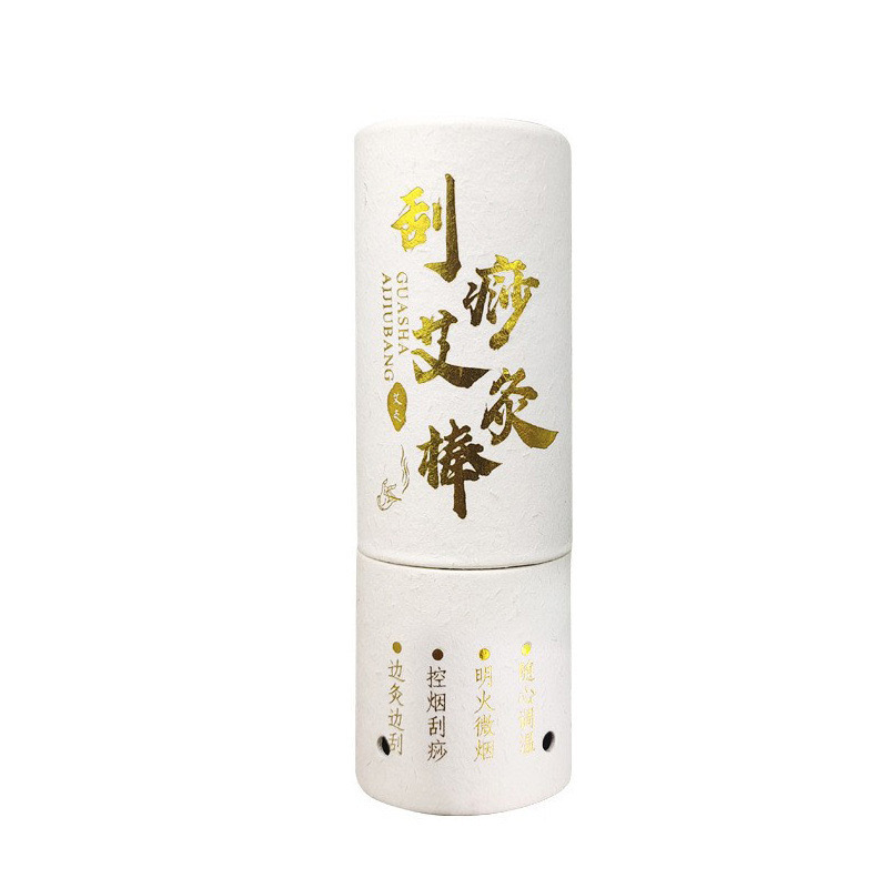 Handheld small suspended moxibustion gua sha stick, moxibustion box, pure mugwort moxibustion therapy, portable moxibustion warming device, moxa stick, portable Item Picture