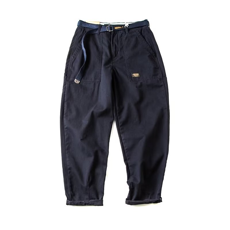 Cross-border consignment delivery of men's autumn new style American retro loose fashion trend straight-leg youth casual pants Item Picture