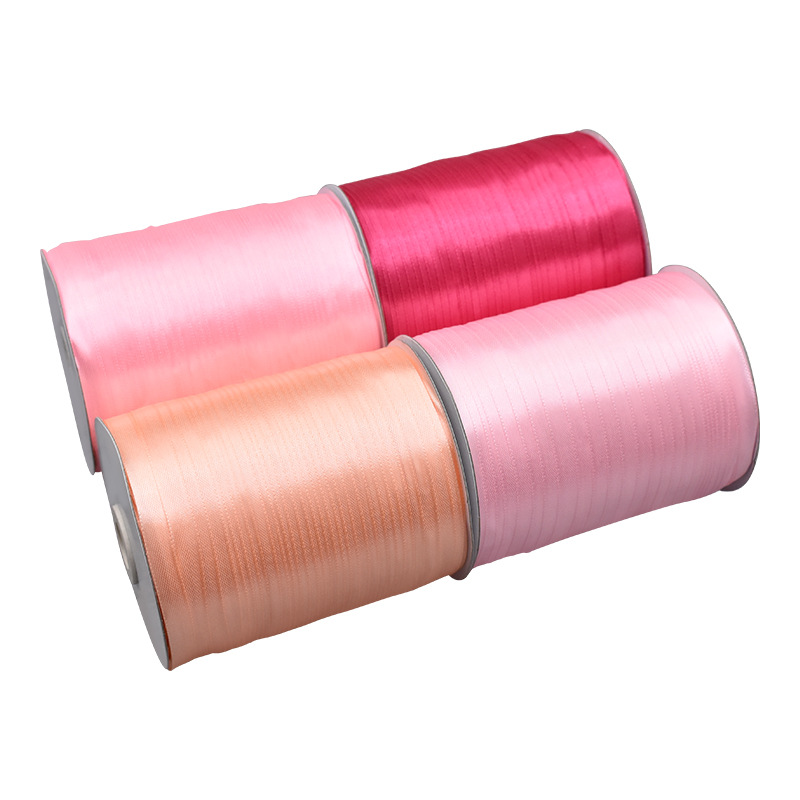Factory wholesale of 1cm ribbons, 380-yard large rolls, 3-minute ribbons, floral art, baking, packaging, and color ribbons at special prices Item Picture