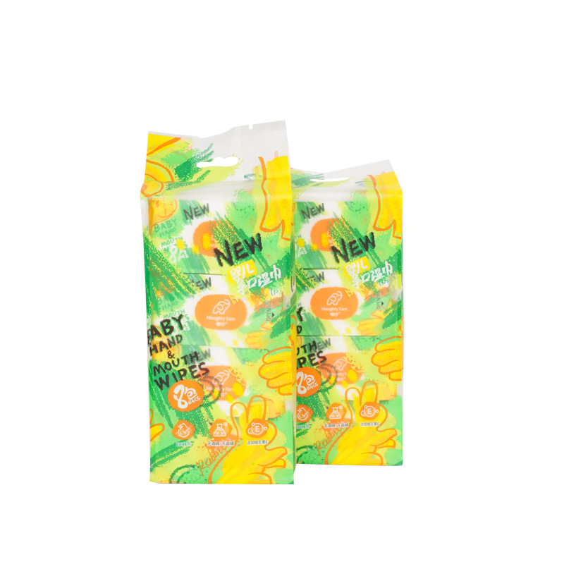 湿巾婴儿小包便携酒店用手口护理清洁家用餐厅提装独立包装湿纸巾白底实物图