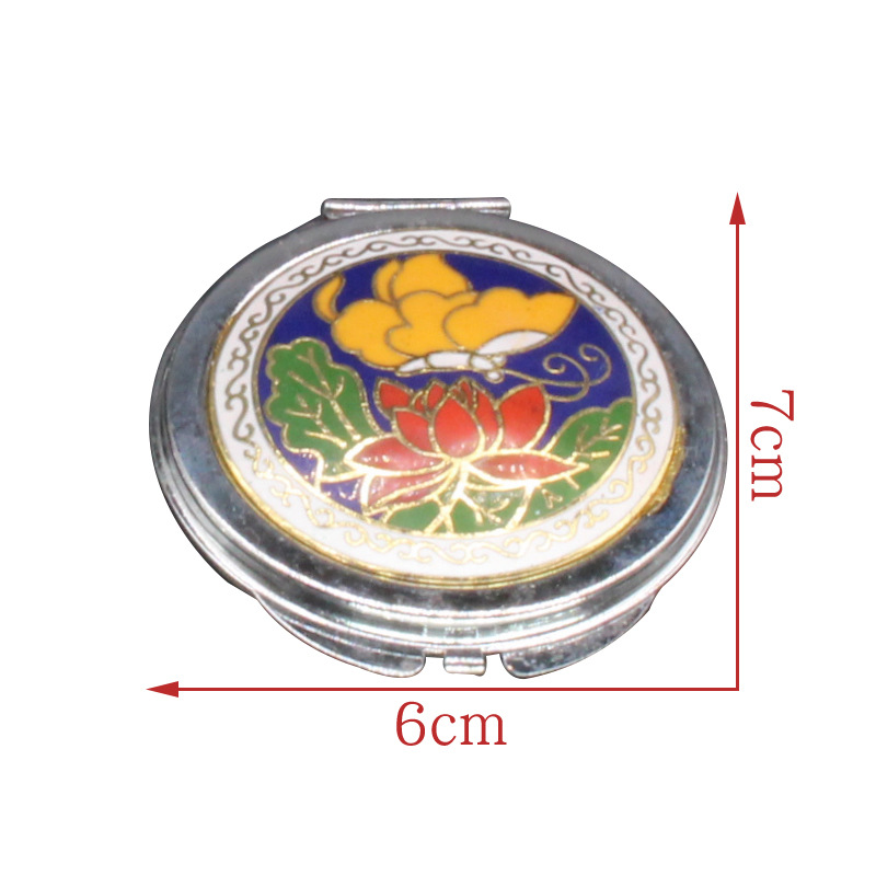 珐琅彩晶工艺品/装饰画/掐丝珐琅/珐琅/俄罗斯彩蛋白底实物图