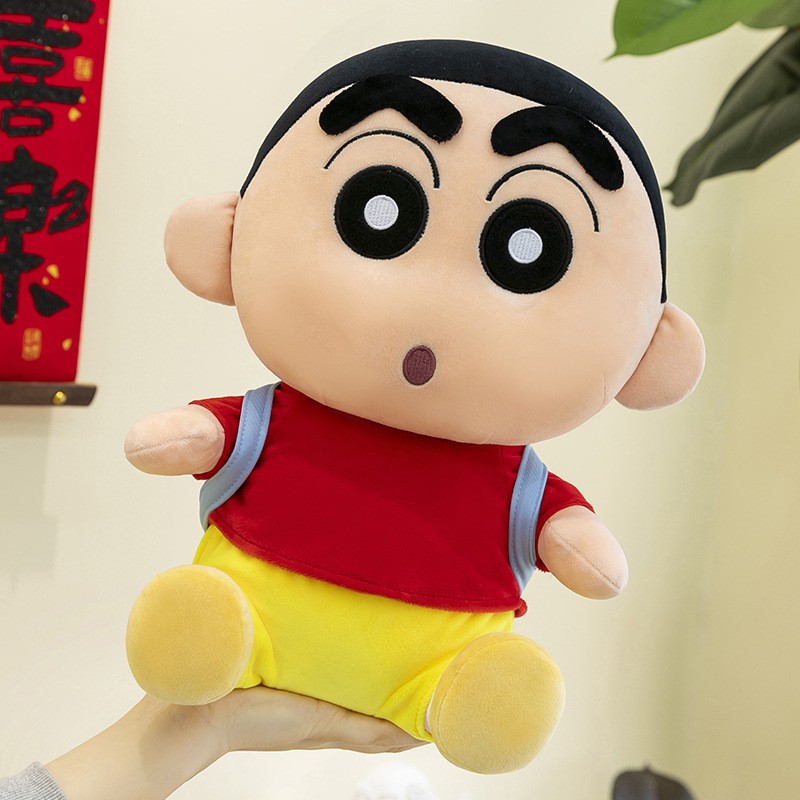正版蜡笔小新毛绒玩具创意新款儿童生日礼物玩偶公仔摆件厂家