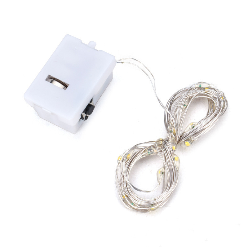 0.5-meter, 1-meter, 2-meter button LED light strings, flashing flower bouquets, light lines, baking cakes, decorative color light strings Item Picture