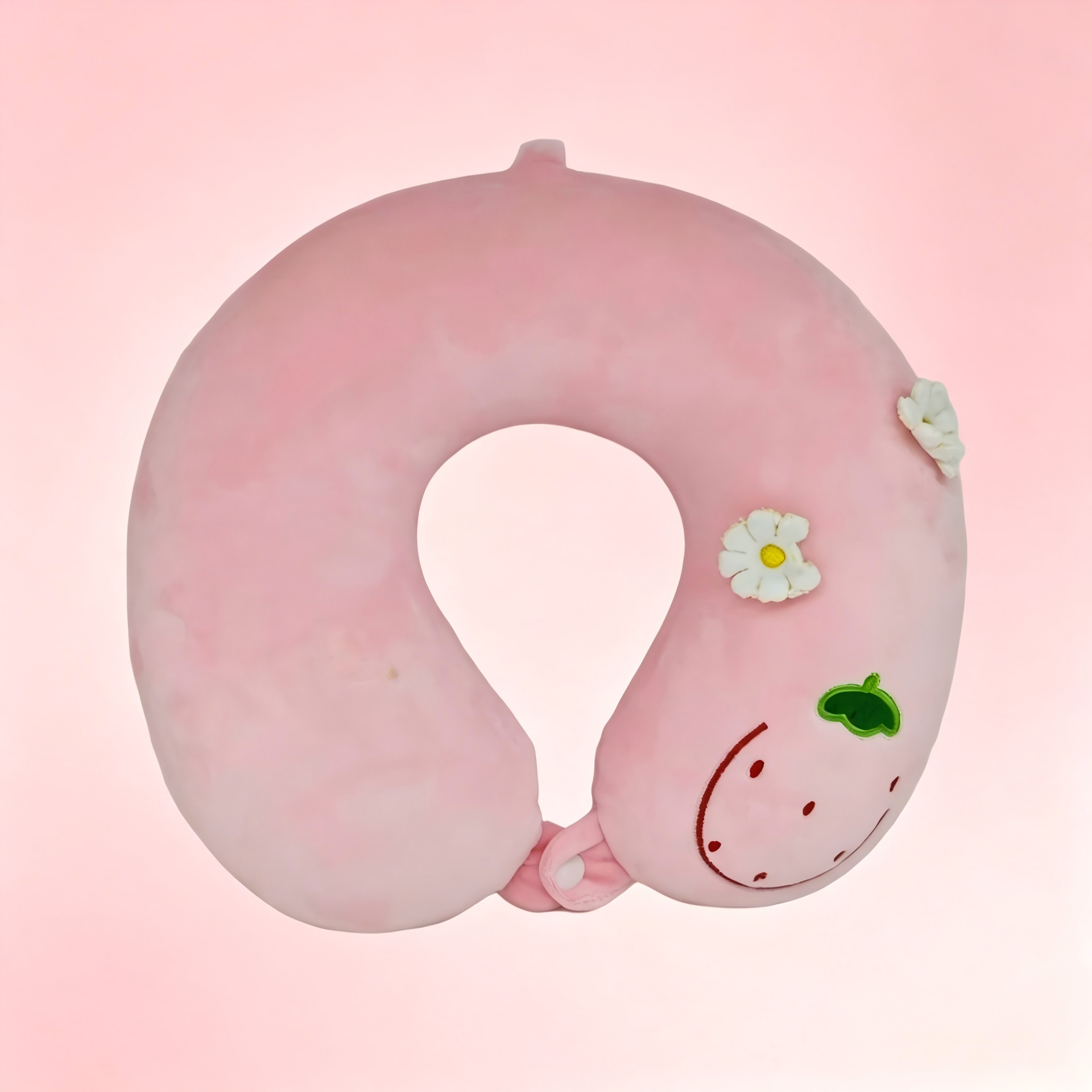 Almohada de espuma de memoria en forma de U protector de cuello almohada de viaje de dibujos animados lindo patrón de frutas almohada siesta almohada de cuello portátil Specification image