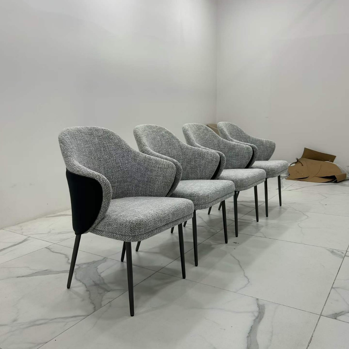 Star Furniture Factory wholesals Anji chairs, cotton and linen dining chairs, Italian-style light luxury home small-sized apartment chairs, designer negotiation chairs, and commercial sofa chairs