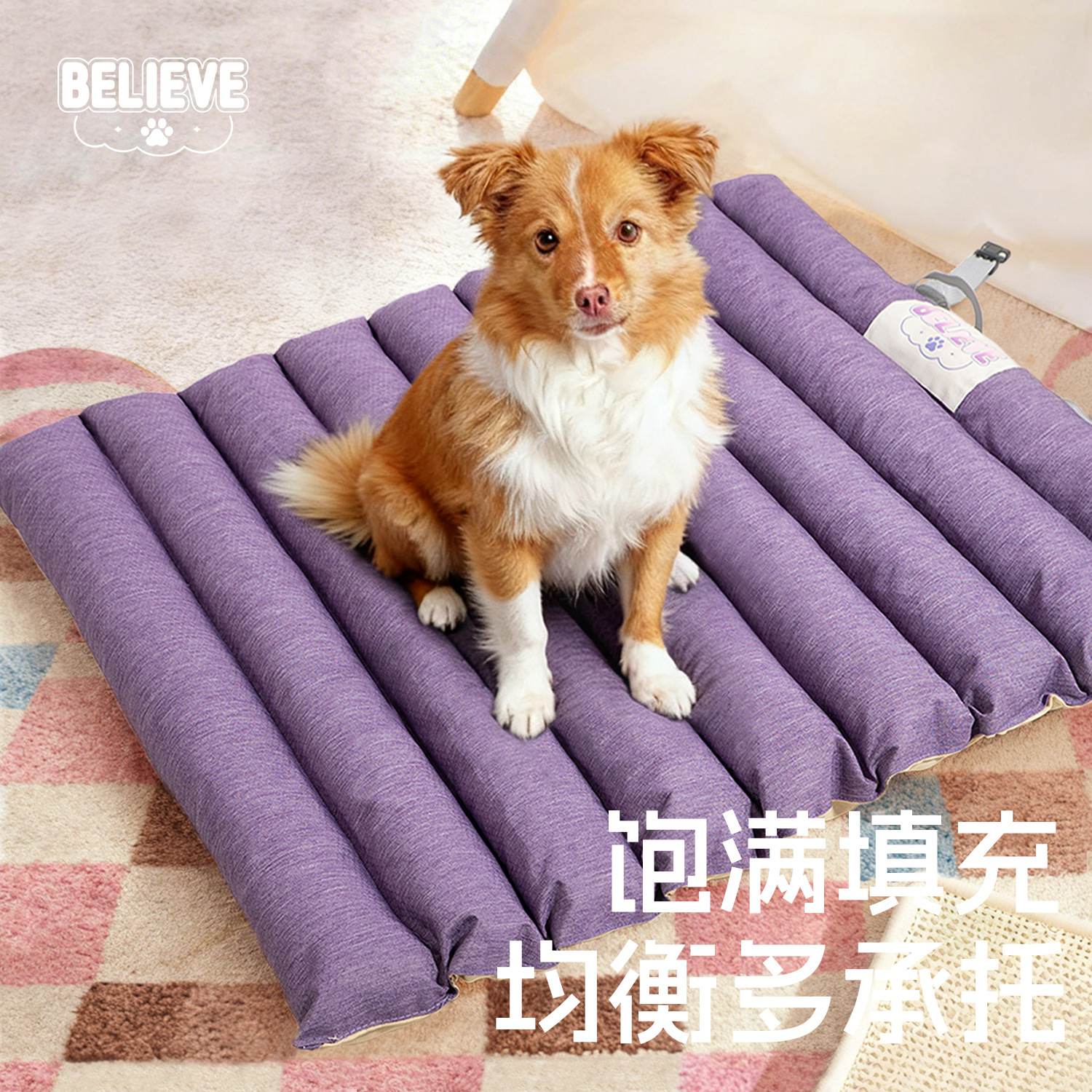 Pet Four Seasons sleep mat sin pelo gato perrera resistente a los rasguños y mordeduras invierno aislamiento del perro mat plegable con almohadilla Specification image