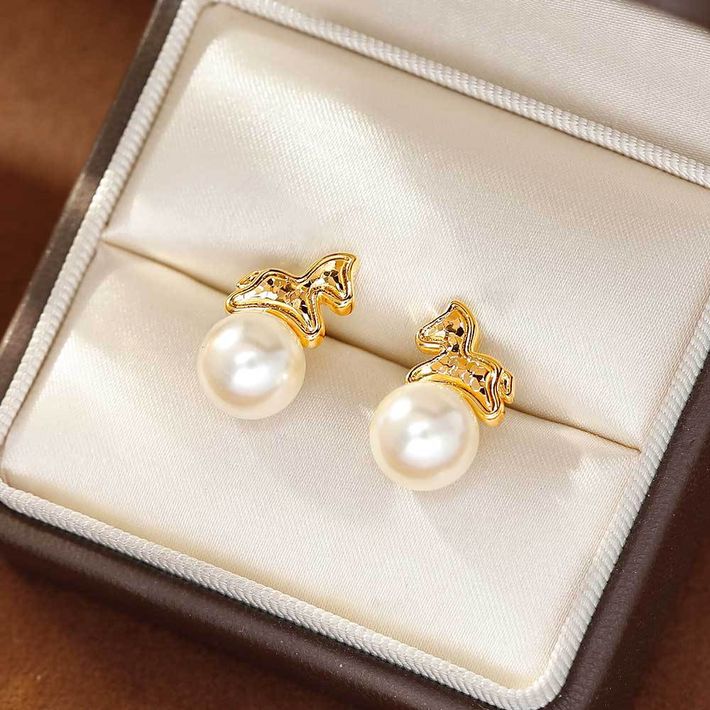 Hyacinth ligero lujo alto sentido perla aretes mujer en vivo burst square round face aretes único hermoso de inmediato rico auriculares 6 pares paquete correo Application Scenario