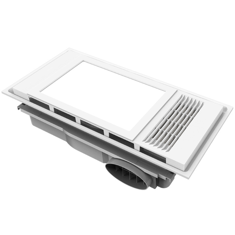 卫生间普通集成吊顶风暖浴霸排气照明一体机工厂批发浴室暖风机白底实物图