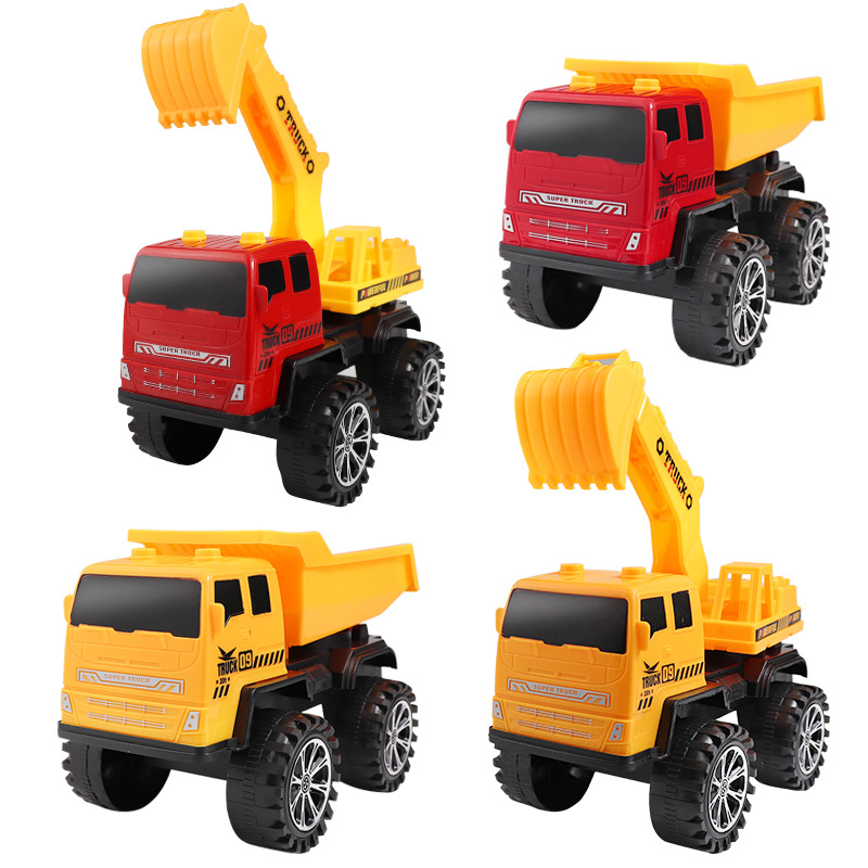 Wholesale of toy stalls, large excavator models, children's inertial excavators, engineering vehicles, and children's toy vehicles Item Picture