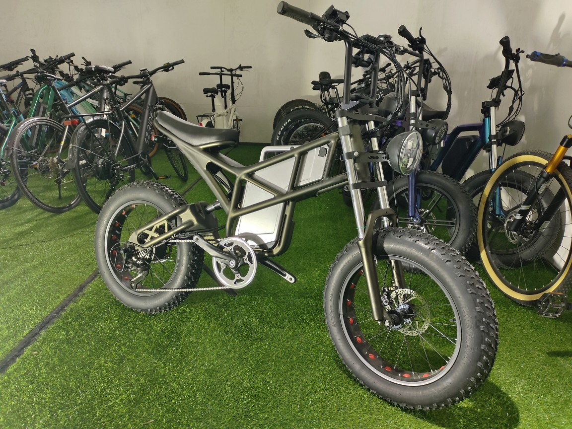 Lithium battery-powered electric mountain bikes, dual-battery off-road racing bikes for the opposite sex details Picture