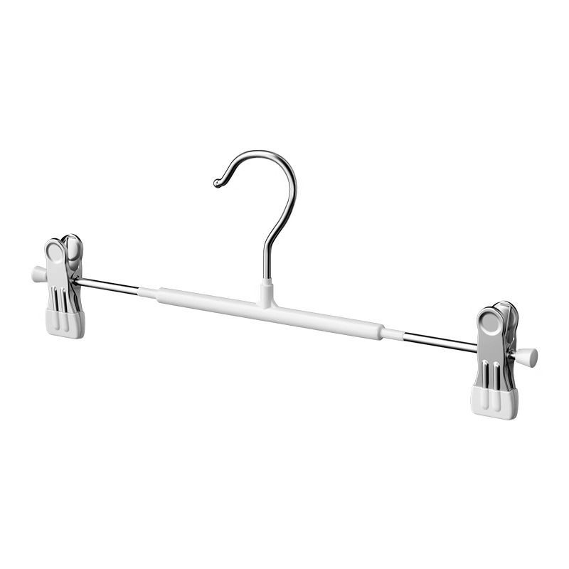 Trouser clips, home trouser racks, seamless trouser clips, strong plastic-coated clips, clothes drying racks, dormitory anti-slip hanging pants, JK skirt clips Item Picture