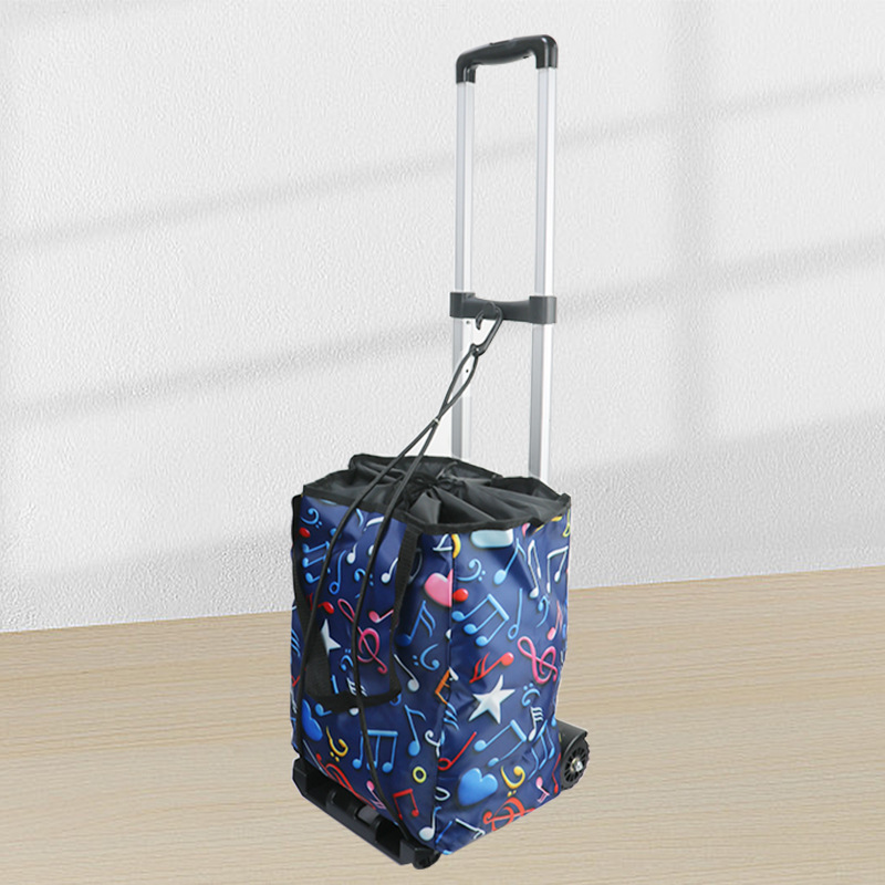 Household shopping cart, grocery shopping trolley, lightweight folding swivel wheel trolley, insulated bag, supermarket shopping cart wholesale details Picture