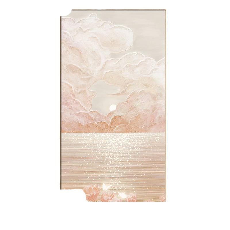 装饰画/油画/手绘油画/客厅沙发背景图/挂画白底实物图