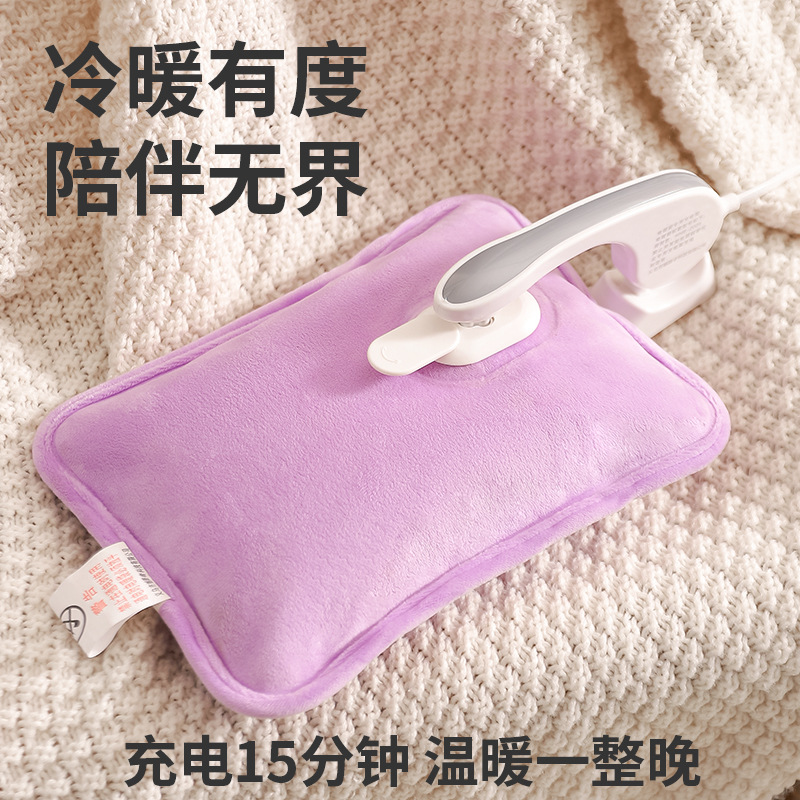 注水式热水袋/电热宝可爱/充电暖宝宝/暖水电暖宝/电热水袋防爆产品图
