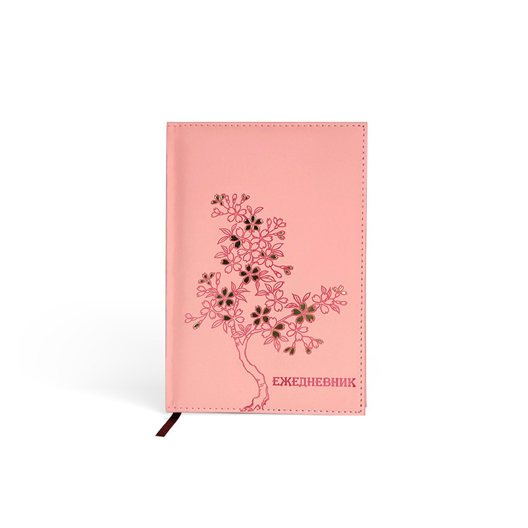 Yalong Cross-border Creative A5 Plant Print Cute Pu Leather Notebook Calendar Notebook Application Scenario