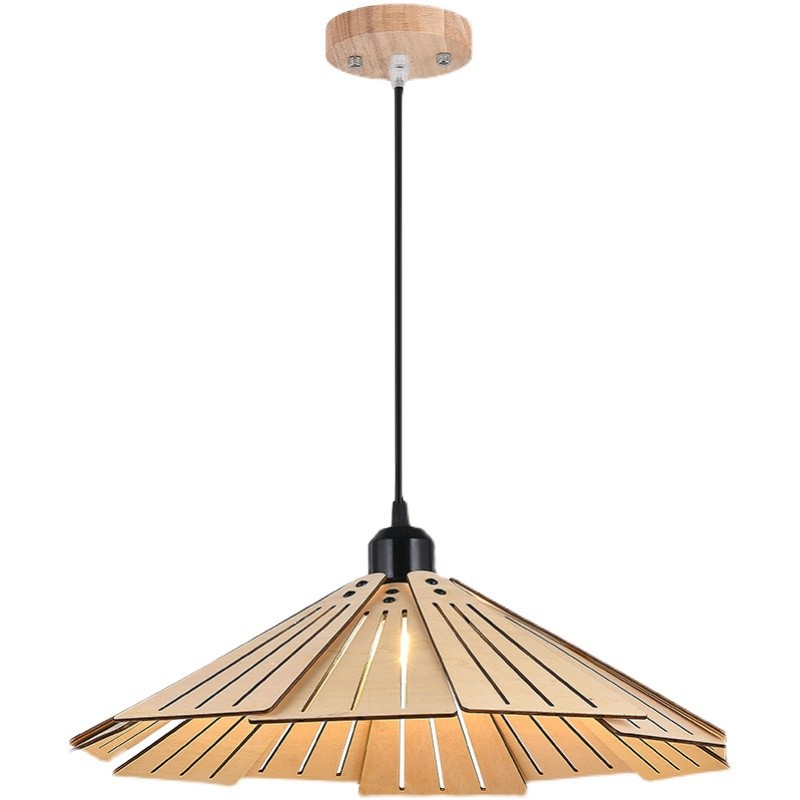 Restaurant chandelier, Chinese retro art, homestay, wabi-sabi style, bedroom, study, creative and personalized wooden tea room, bar counter, lighting fixtures Item Picture