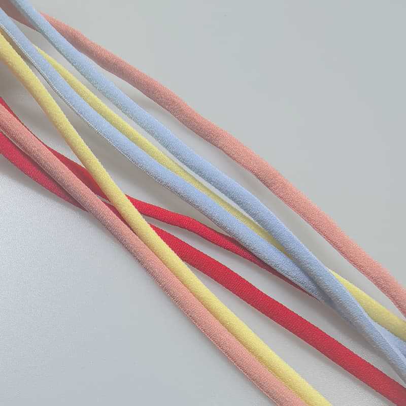 0.5 semi-circular flat elastic oil core band, beautiful back elastic band, shoelace elastic rope, bra bra strap, lifting elastic details Picture