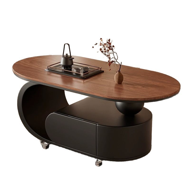 Changyuebang cream-style movable rock plate coffee table, new light luxury high-end sofa side table for small-sized households, 20 Item Picture