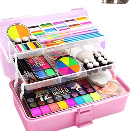 Children's facial painting tool set, face painting odorless human face painting material, water-soluble cosmetic paint Item Picture