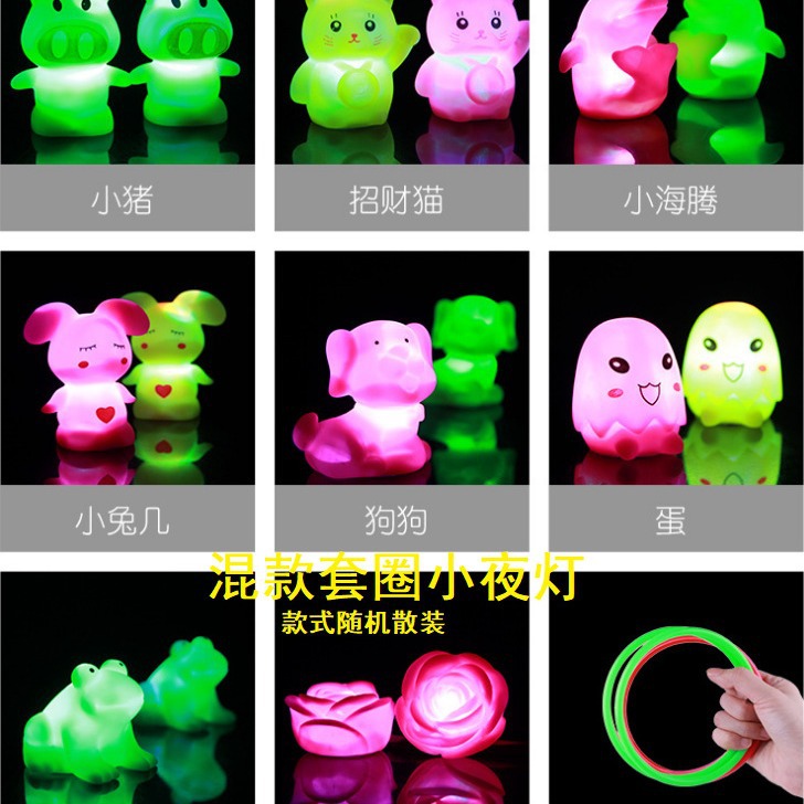 Wholesale factory direct sales of solid ring plastic rings for night market street vending, game toys and plastic rings Item Picture