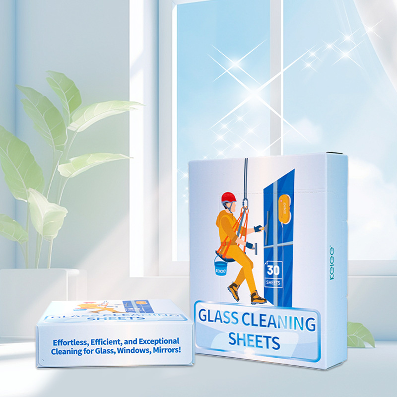 Glass water tablet cleaning liquid, concentrated glass cleaner, English packaging, direct sales from the manufacturer, solid oil stain removal cleaning tablets Application Scenario