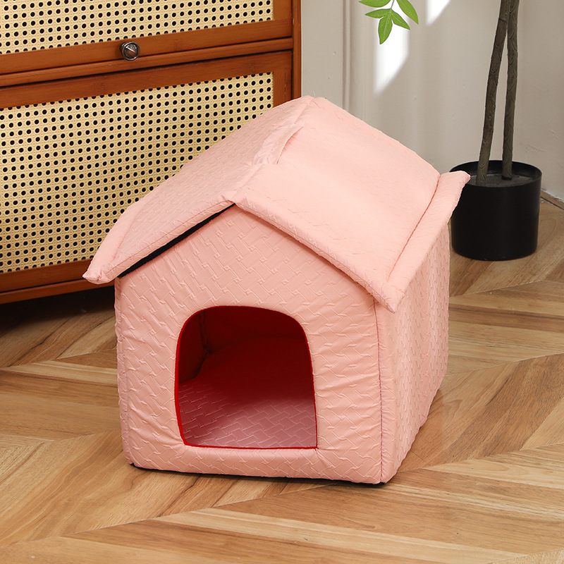 Wholesale of new universal pet beds for cats and dogs, cross-border cold-proof and warm pet villas, bedrooms, living rooms, corners and dog beds Application Scenario