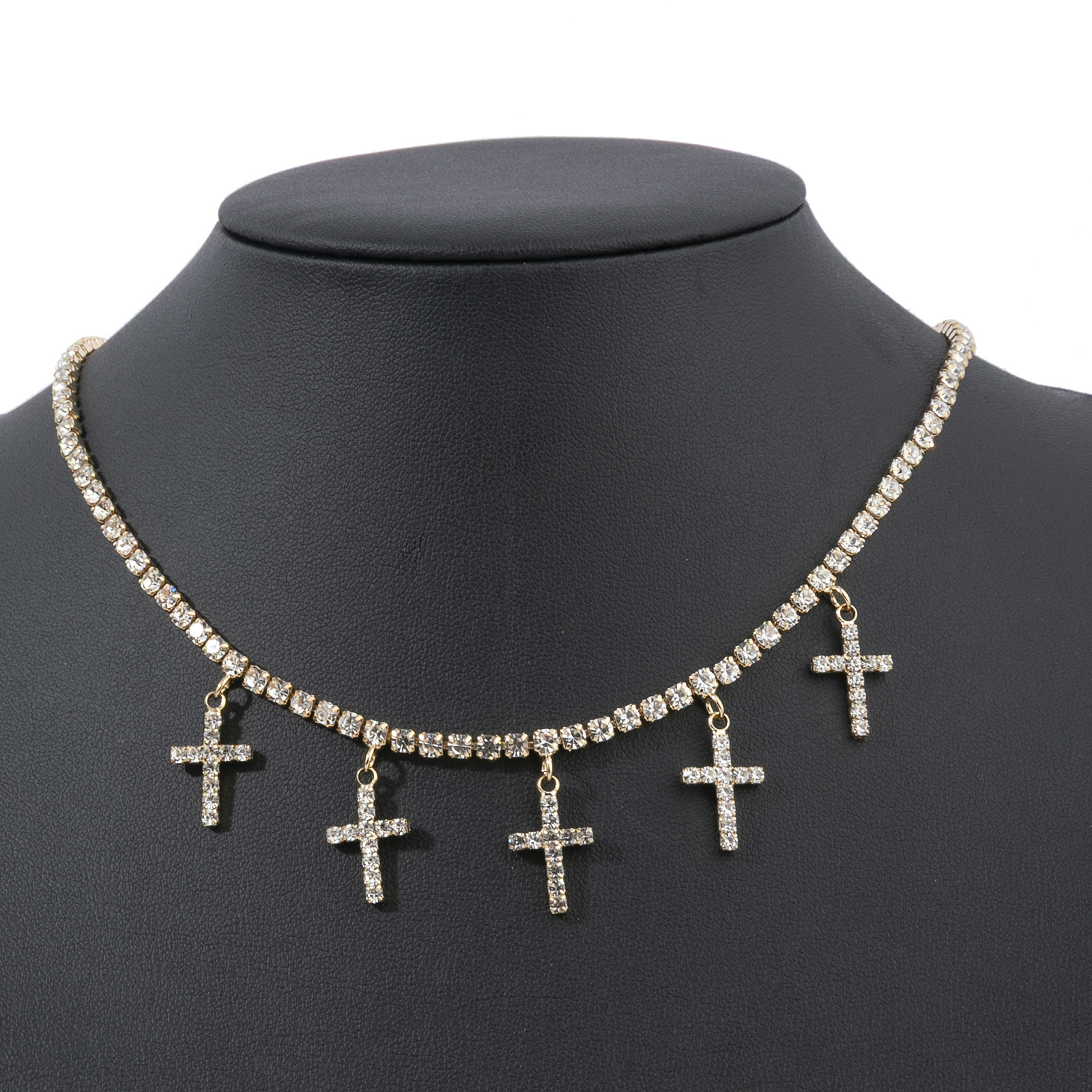 项链/不锈钢项链/首饰/珍珠项链/水钻瓜链项链产品图